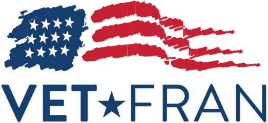 VetFran participant badge — 35% veteran franchise fee discount